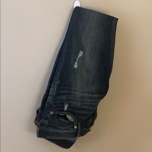 Express Jeans Distressed Medium Wash 10R EUC